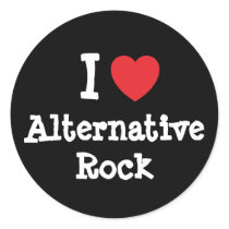 I love Alternative Rock heart custom personalised