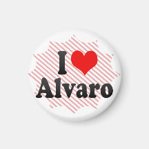 I love Alvaro Fridge Magnets