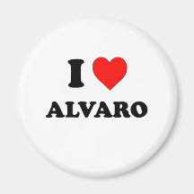 I love Alvaro Fridge Magnets