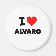 I love Alvaro Refrigerator Magnet