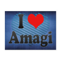 I Love Amagi, Japan Postcards