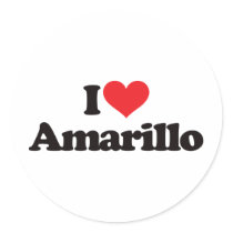 I Love Amarillo Sticker