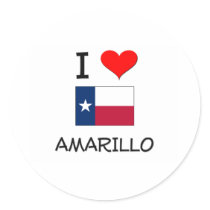 I Love Amarillo Texas Sticker