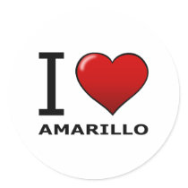 I LOVE AMARILLO,TX - TEXAS STICKERS