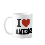I LOVE AMERICA mugs