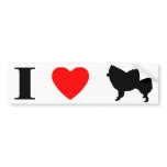 I Love American Eskimo Dogs bumper stickers