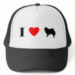 I Love American Eskimo Dogs Hats