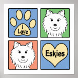 I Love American Eskimos posters