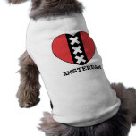 I LOVE AMSTERDAM dogshirt By Amsterdamned Doggie Shirt