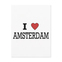 I Love Amsterdam Postcards