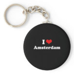 I Love Amsterdam Tshirt White Tshirt keychains