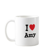 I love Amy heart T-Shirt Coffee Mug