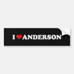 I LOVE ANDERSON BUMPER STICKERS