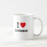 I love Anderson heart custom personalised Coffee Mugs