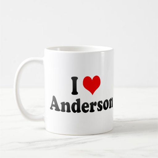 I Love Anderson, United States Coffee Mug