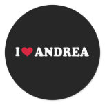 I LOVE ANDREA stickers