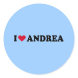 I LOVE ANDREA stickers