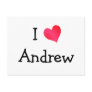 I Love Andrew Postcard