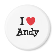 I love Andy heart custom personalised