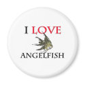 I Love Angelfish magnets