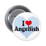 I Love Angelfish Pin
