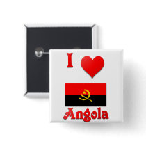 I Love Angola Pinback Buttons