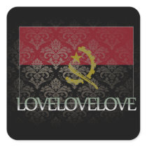 I love Angola Cool Stickers