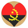I Love Angola Round Sticker