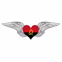 I Love Angola -wings Photo Cut Outs