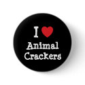 I love Animal Crackers heart T-Shirt buttons