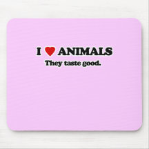 I Love animals Mouse Pad