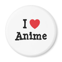 I love Anime heart custom personalised