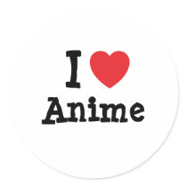 I love Anime heart custom personalised