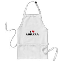 I Love Ankara Turkey Aprons