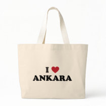 I Love Ankara Turkey Tote Bags
