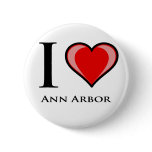 I Love Ann Arbor Pin