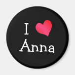 I Love Anna Magnets