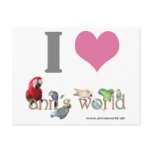 I love ann's world - Postcards
