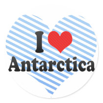 I Love Antarctica Stickers