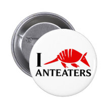 I Love Anteaters Pin