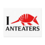 I Love Anteaters Postcards