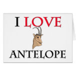 I Love Antelope Cards