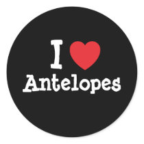I love Antelopes heart custom personalised