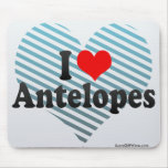 I Love Antelopes Mouse Pad