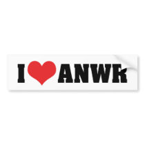 I Love ANWR Bumper Sticker