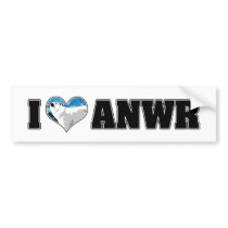 I Love ANWR Bumper Sticker