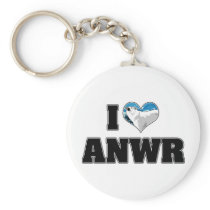 I Love ANWR Keychain