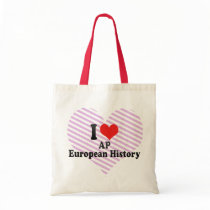 I Love AP European History Tote Bags