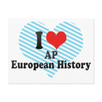 I Love AP European History Postcards