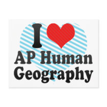 I Love AP Human Geography Post Card